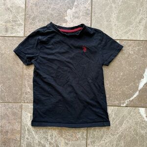 Polo Ralph Lauren Black crew neck T-Shirt with Red Logo
